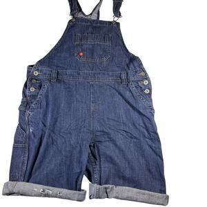 dickies women’s size medium denim overall cut offs